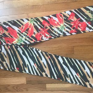 Versace Couture Animal Print Jeans